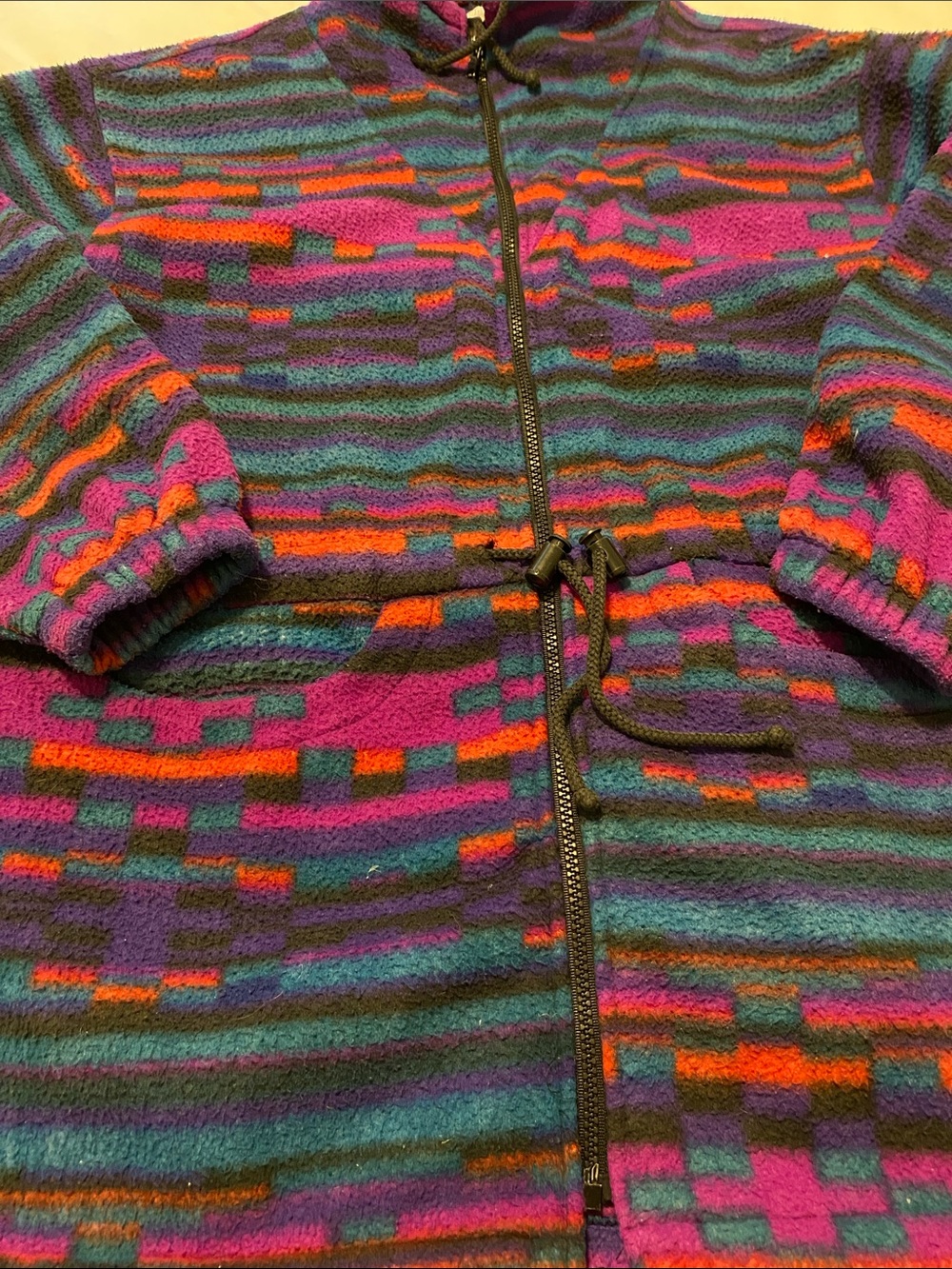 Vintage Reitman Casual Zip Up Sweater / Colourful 80s - Picture 2 of 6